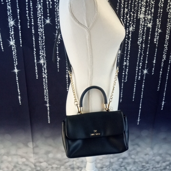 🍒 Nine West Erma Black Crossbody - Picture 1 of 6